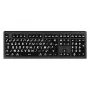 Logickeyboard teclado USB AZERTY francês LKB-LPWB-A2M-FR com fio interruptores de tesoura
