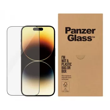 Película de proteção de ecrã PanzerGlass Apple iPhone 14 Pro Ultra-Wide Fit resistente a riscos e impactos