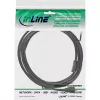 InLine Cabo de extensão Micro-USB 2.0, Micro-B macho/fêmea, preto/dourado, 2 m