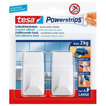 Crochet para toalhas TESA Powerstrips Indoor 58272-00000-00 branco