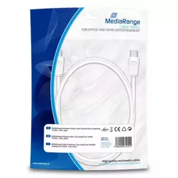 Cabo de ligação MediaRange MRCS162 1,5 m branco