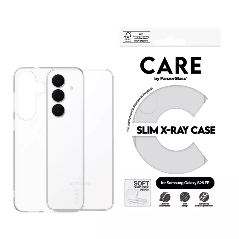 Capa PanzerGlass CARE™ by ® X-Ray Samsung Galaxy S25 FE 5G