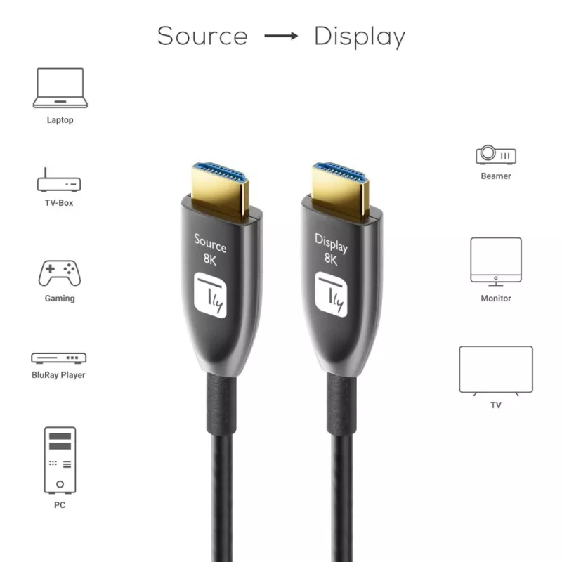 Cabo HDMI Techly ICOC HDMI-HY8-030 30 m HDMI tipo A (standard) preto
