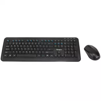 Targus AKM610ES Teclado e rato com recetor universal RF sem fios espanhol preto