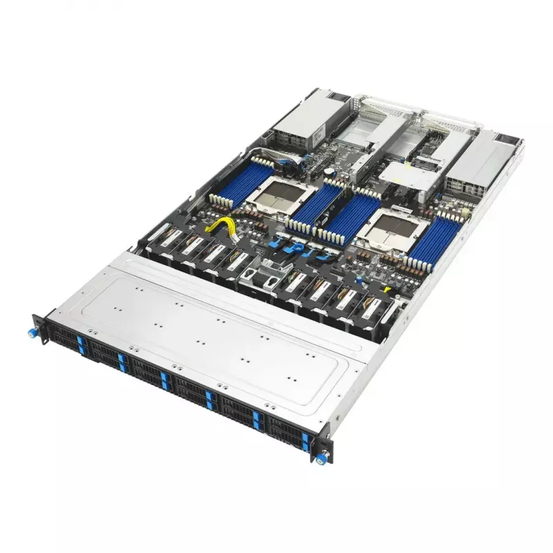 ASUS RS700A-E13-RS12U LGA 6096P Rack (1U) Preto, Prateado