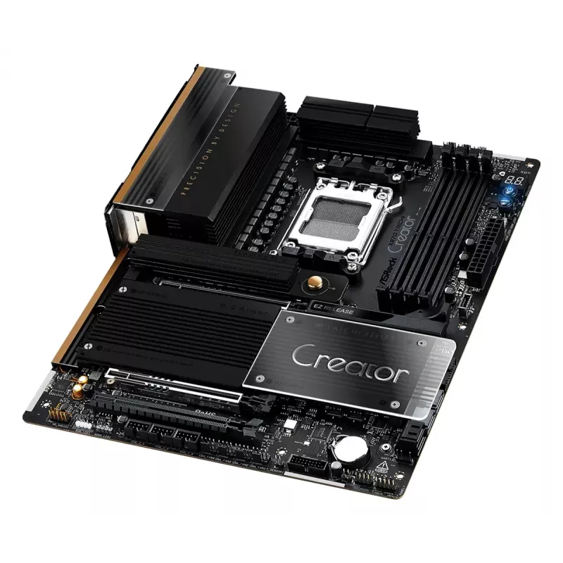 Placa-mãe ASRock X870 Taichi Creator ATX — AMD X870, Socket AM5, DDR5, 4 DIMM, 256 GB, Ethernet 10Gb, Wi-Fi 7