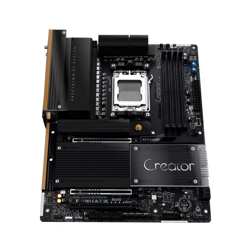 Placa-mãe ASRock X870 Taichi Creator ATX — AMD X870, Socket AM5, DDR5, 4 DIMM, 256 GB, Ethernet 10Gb, Wi-Fi 7