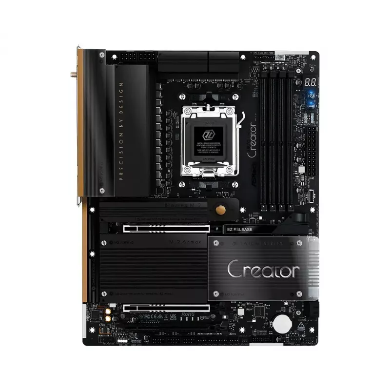 Placa-mãe ASRock X870 Taichi Creator ATX — AMD X870, Socket AM5, DDR5, 4 DIMM, 256 GB, Ethernet 10Gb, Wi-Fi 7