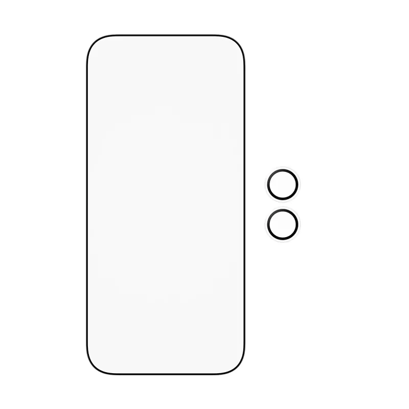 PanzerGlass Pacote essencial 2 em 1 iPhone 17 resistente a riscos e choques