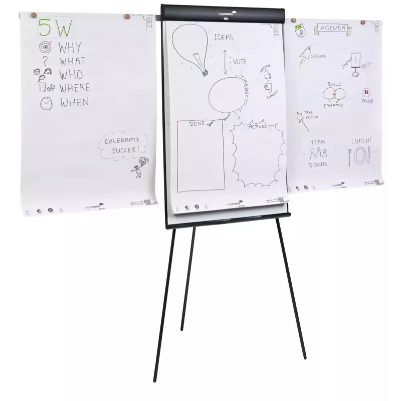 Legamaster SKETCH PRO tripé para flipchart aço 680mm largura 1050mm altura