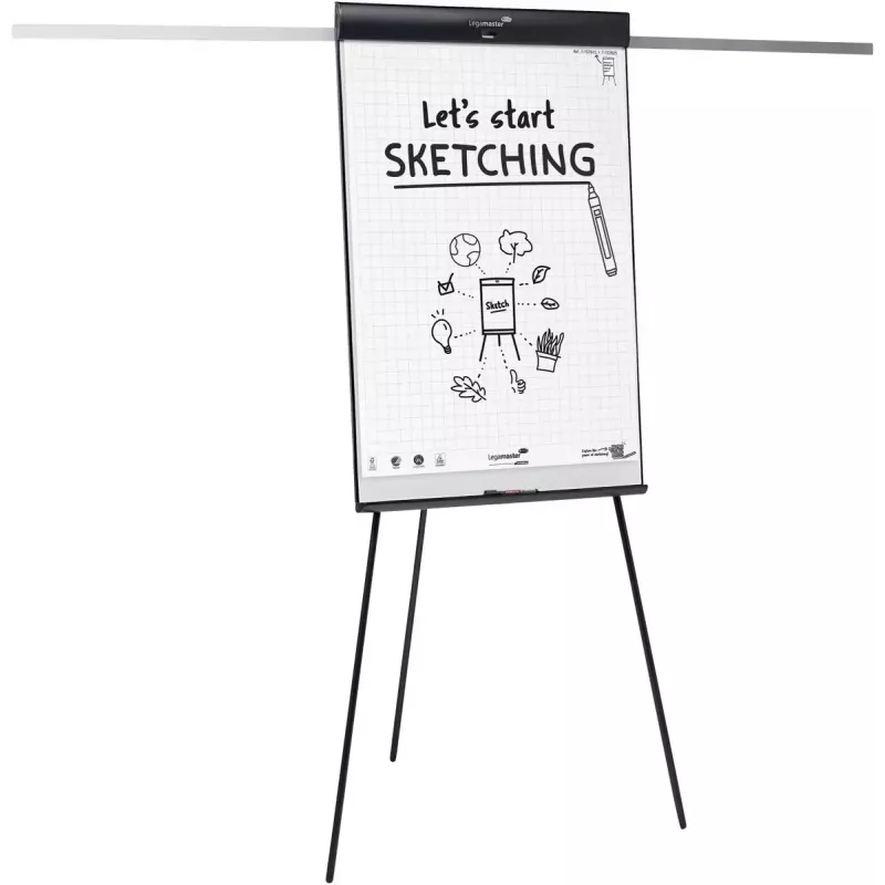 Legamaster SKETCH PRO tripé para flipchart aço 680mm largura 1050mm altura