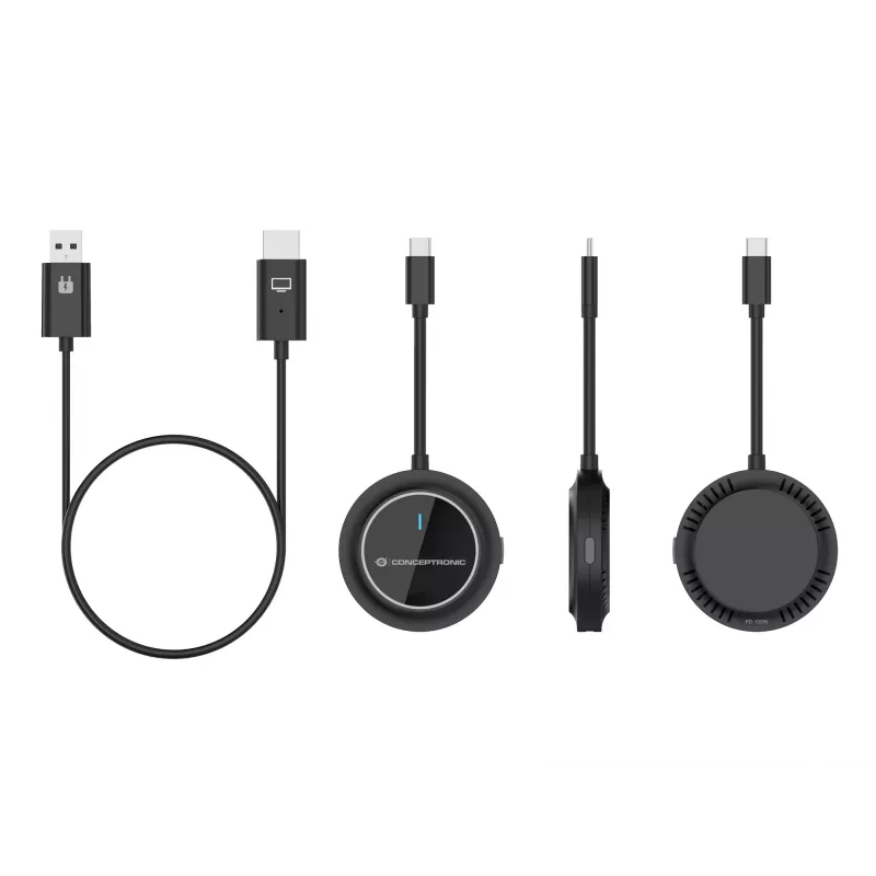 Conceptronic ATHERIC01B Kit de ecrã USB-C para HDMI sem fios 1080P