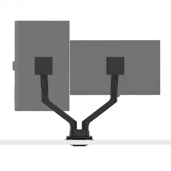 Braço de monitor BenQ BDH01 Dual, regulável em altura, preto, compatível com VESA