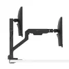 Braço de monitor BenQ BDH01 Dual, regulável em altura, preto, compatível com VESA