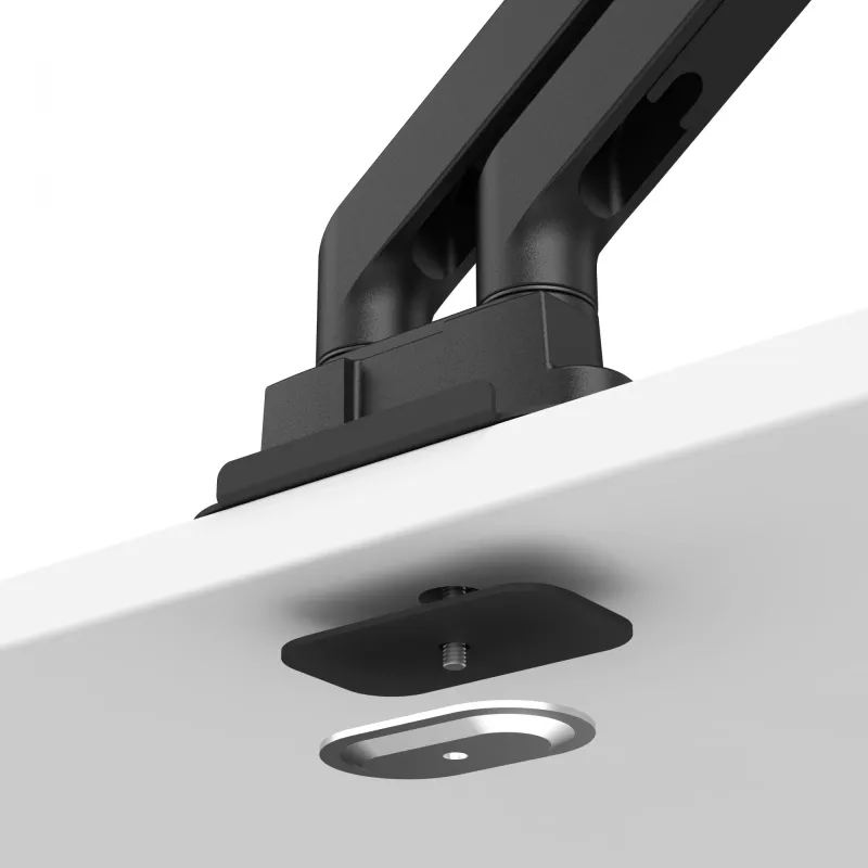 Braço de monitor BenQ BDH01 Dual, regulável em altura, preto, compatível com VESA