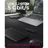 ICY BOX IB-DK4062-CPD Com fios USB 3.2 Gen 1 (3.1 Gen 1) Type-C Antracite