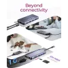 ICY BOX IB-DK4062-CPD Com fios USB 3.2 Gen 1 (3.1 Gen 1) Type-C Antracite