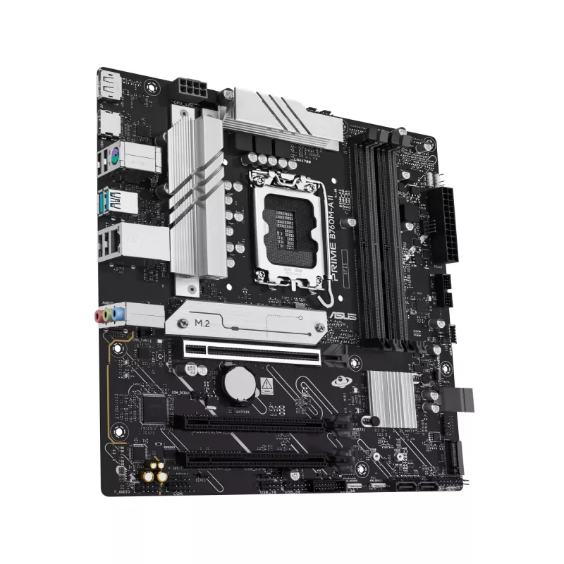 Placa-mãe ASUS PRIME B760M-A II-CSM — Intel B760, LGA1700, microATX, DDR5, até 256 GB, M.2/PCIe 4.0/SATA III, Ethernet 2,5 Gb