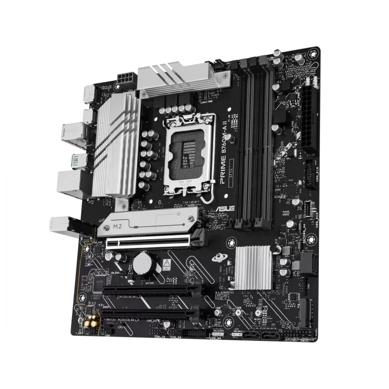 Placa-mãe ASUS PRIME B760M-A II-CSM — Intel B760, LGA1700, microATX, DDR5, até 256 GB, M.2/PCIe 4.0/SATA III, Ethernet 2,5 Gb