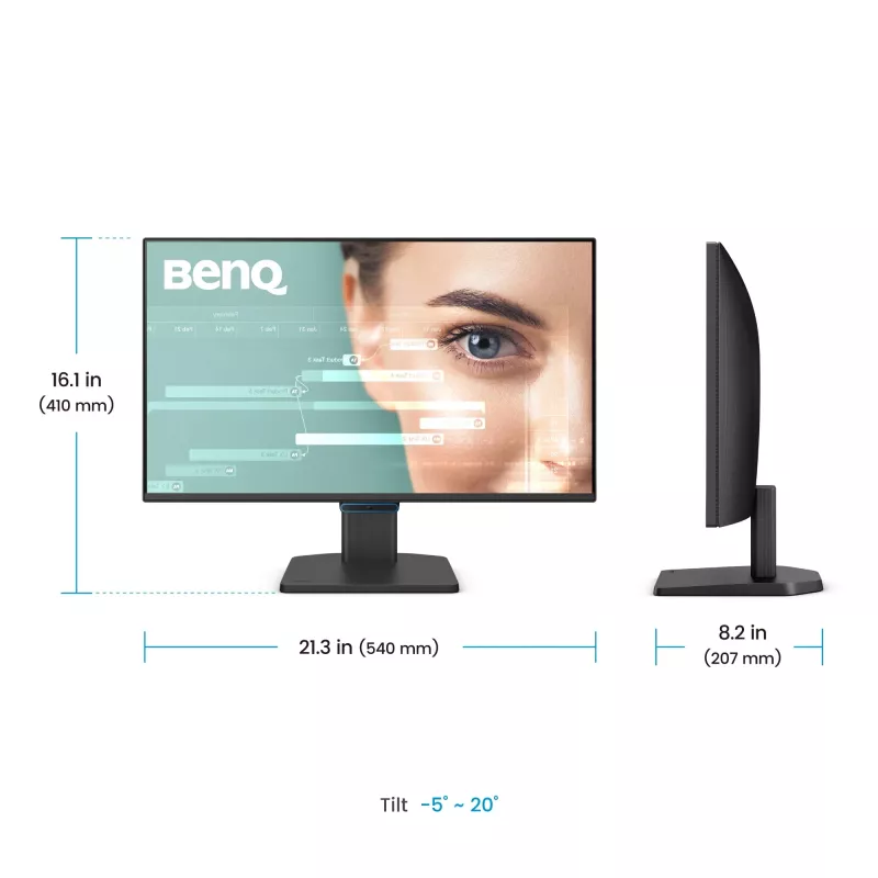 Monitor de computador BenQ GW2490C 60,5 cm (23,8 polegadas) Full HD 1920×1080 5 ms 178° VESA preto com altifalantes