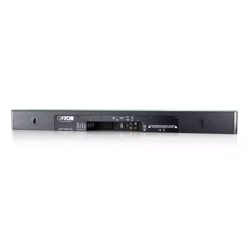 Barra de som CANTON Sound M preta 2.1 canais 300 W, DTS/Dolby, indicador LED, com fios e sem fios