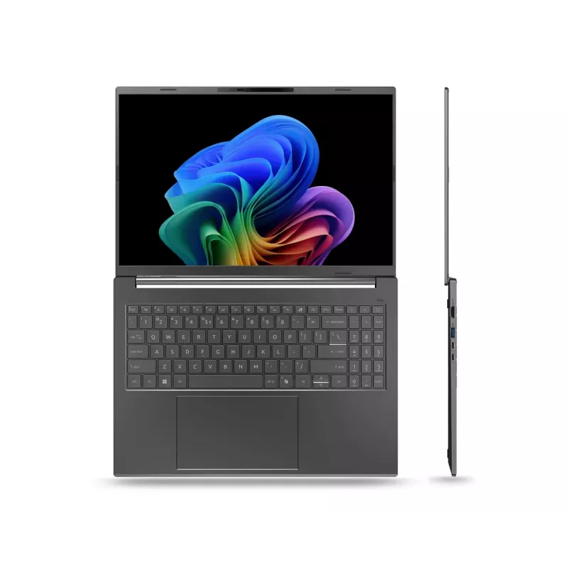 Portátil Acer Aspire 16 AI A16-61M-R583 — 16 inch (40,6 cm) WUXGA+ 2048×1280, AMD Ryzen AI 7 350 3,5 GHz, 32 GB LPDDR5x, 1 TB SSD, Windows 11 Home, cinzento