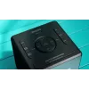 Despertador digital Philips TAR4600/10 preto LCD AC/pilha