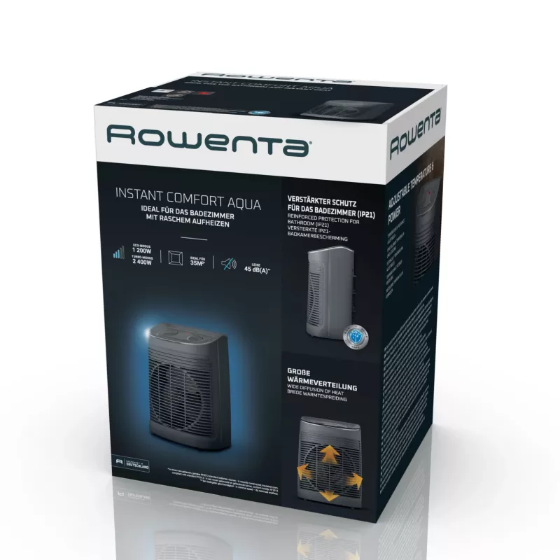 Rowenta Instant Comfort SO6511 interior cinzento 2200 W termoventilador elétrico