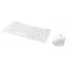 Conjunto de teclado e rato TRUST Lyra Mini Wireless QWERTZ (RF + Bluetooth) branco, layout alemão