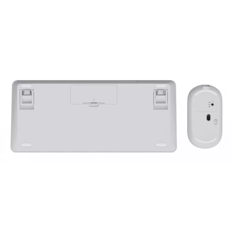 Conjunto de teclado e rato TRUST Lyra Mini Wireless QWERTZ (RF + Bluetooth) branco, layout alemão