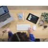 Conjunto de teclado e rato TRUST Lyra Mini Wireless QWERTZ (RF + Bluetooth) branco, layout alemão