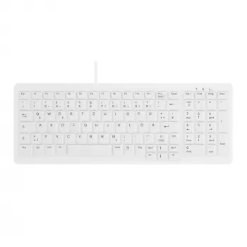 Teclado Contour Design Active Key Contour ClassicClean Medical IP68 Compacto Com fio Branco DE C7000