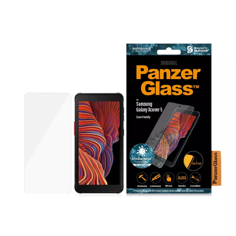 Película de proteção de ecrã PanzerGlass ® Samsung Galaxy Xcover 5