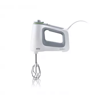Batedeira Braun HM 5000 WH 700 W cinzento, branco