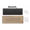 Teclado USB com fio tamanho completo Lenovo 4Y41R64642 — Layout dinamarquês, 105 teclas, preto