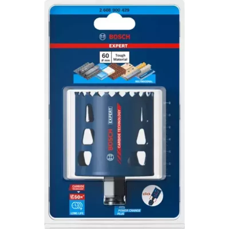 Serra copo Bosch 2 608 900 429 diâmetro 6 cm adequada para plástico madeira
