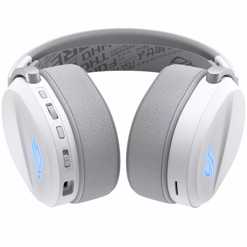 ASUS ROG Pelta Headset com fios e sem fios Arco de cabeça Gaming USB Type-C Bluetooth Branco