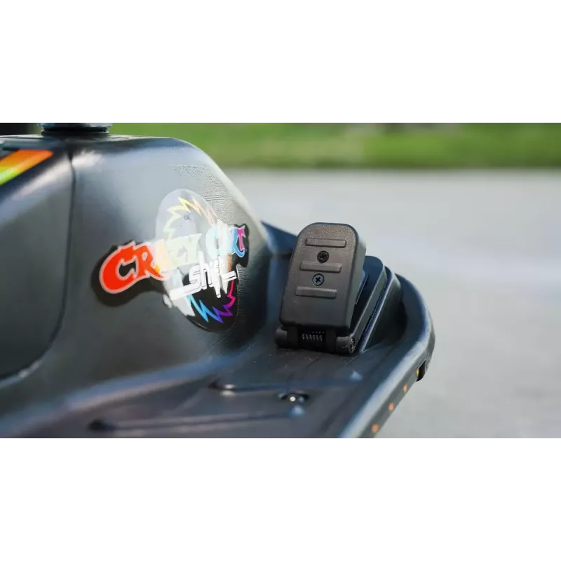 Kart elétrico de drift Razor CRAZY CART Shift Lightshow — bateria de lítio recarregável, espetáculo de luzes LED, 13 km/h, 40 min