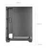 Caixa para PC TACENS MARS MC-PULSAR LCD ATX Midi Tower, vidro temperado, LCD frontal, USB-C, suporta GPU 33,2 cm