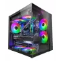 Caixa para PC TACENS Mars Gaming MCV-ONE Midi Tower – preto, ATX/Micro-ATX/Mini-ITX, vidro temperado, suporta ventoinhas de 120 mm