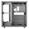 Caixa para PC TACENS Mars Gaming MCV-ONE Midi Tower – preto, ATX/Micro-ATX/Mini-ITX, vidro temperado, suporta ventoinhas de 120 mm