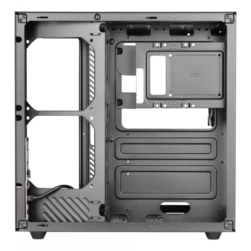 Caixa para PC TACENS Mars Gaming MCV-ONE Midi Tower – preto, ATX/Micro-ATX/Mini-ITX, vidro temperado, suporta ventoinhas de 120 mm