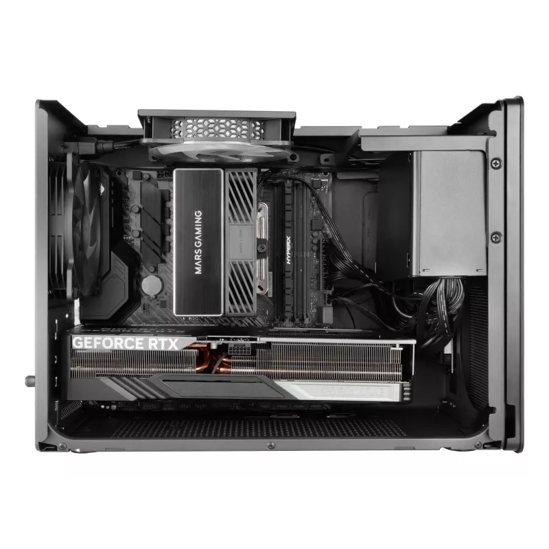 Caixa para PC Mini Tower TACENS Mars Gaming MC-XPRO — Mini-ITX/Micro-ATX, suporte para fonte de alimentação SFX, Mesh, preto, ventoinha de 120 mm