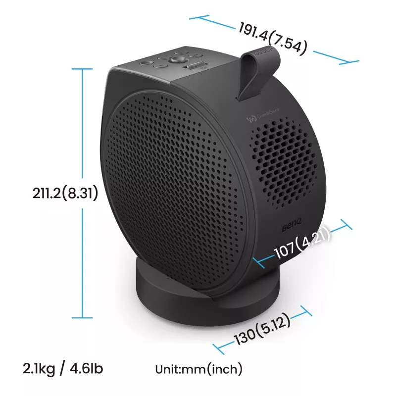Projetor laser DLP de distância normal BenQ GV50p 1080p 500 ANSI lm, 16:9, 2,1 kg, 20.000 h