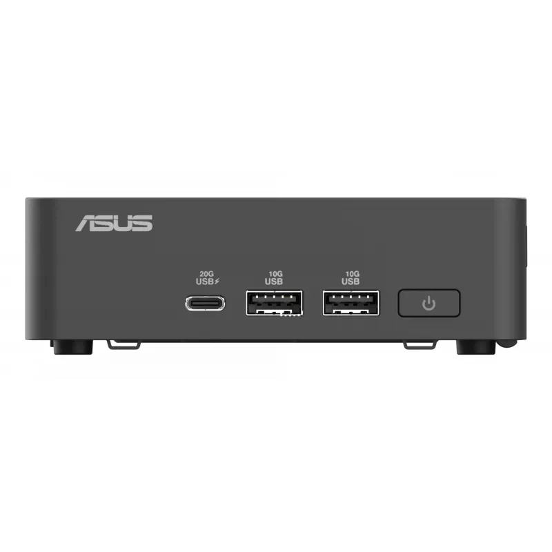 Mini PC barebone ASUS NUC 15 Pro preto — Intel Core Ultra 5, DDR5 até 96 GB, SSD M.2, Wi‑Fi 7, Bluetooth 5.4, 1x RJ‑45, fonte de alimentação 120W