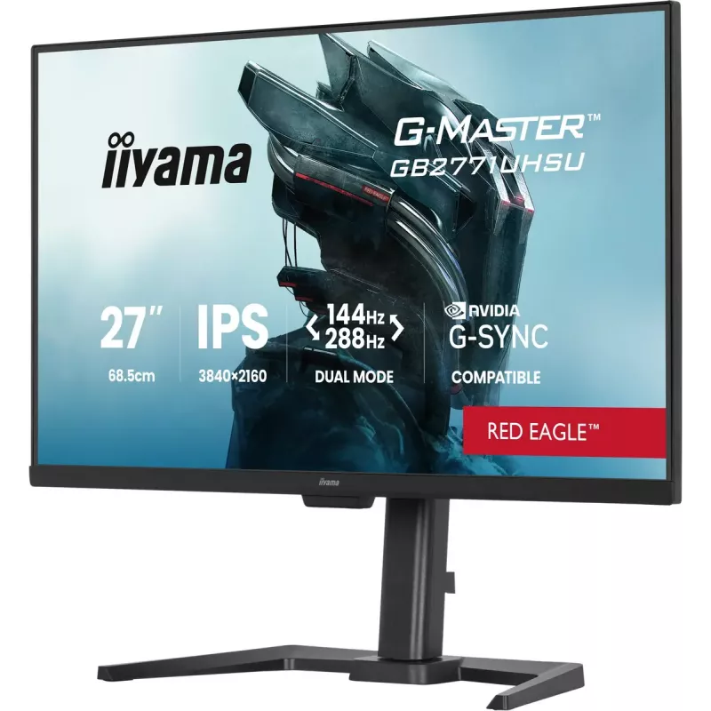 Monitor de computador iiyama G-MASTER GB2771UHSU-B1 68,6 cm (27 polegadas) 3840 x 2160 píxeis 4K Ultra HD LED preto