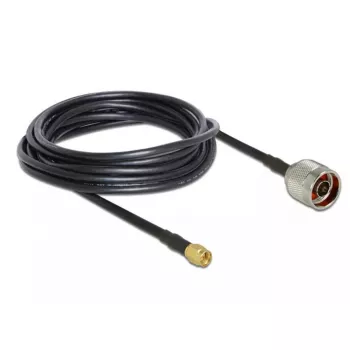 Cabo coaxial DeLOCK 89465 RG-58 5 m ficha macho N ficha macho SMA preto