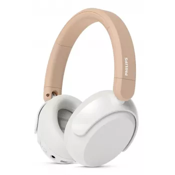Philips 5000 series TAK5500AL/00 auscultador/headset com fios e sem fios de arco de cabeça chamadas/música Bluetooth âmbar, branco