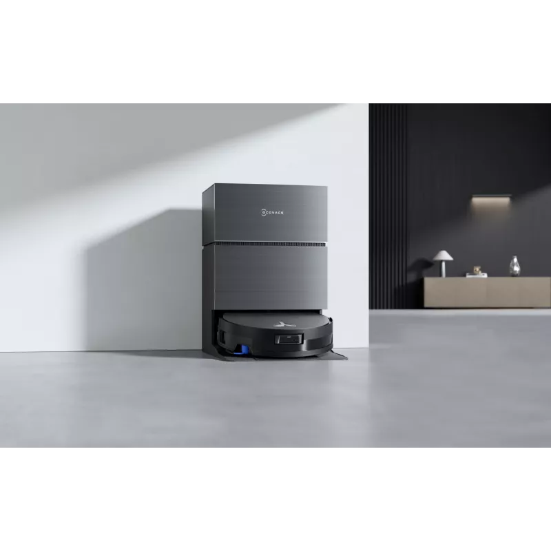 Robô aspirador Ecovacs Deebot X11 Pro Omni — preto, Li‑Ion 6400 mAh, 206 min de autonomia, 0,22 L de depósito de pó, estação base 2,5 L