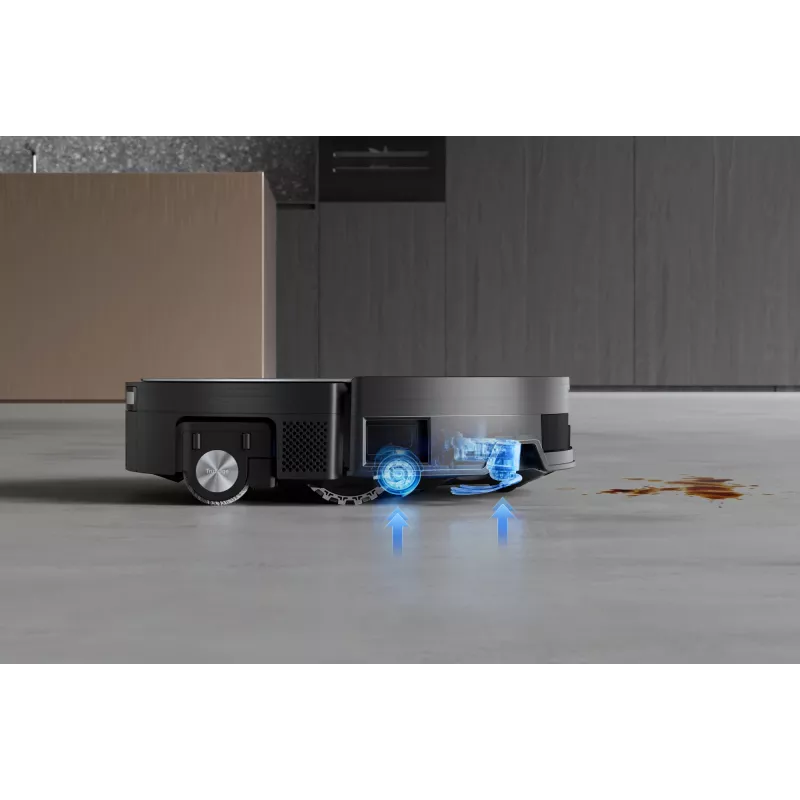 Robô aspirador Ecovacs Deebot X11 Pro Omni — preto, Li‑Ion 6400 mAh, 206 min de autonomia, 0,22 L de depósito de pó, estação base 2,5 L
